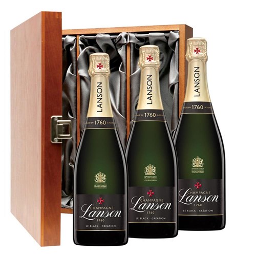 Lanson Le Black Creation Brut Champagne 75cl Treble Luxury Gift Boxed Champagne